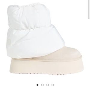 UGG White and Cream Winter Boots